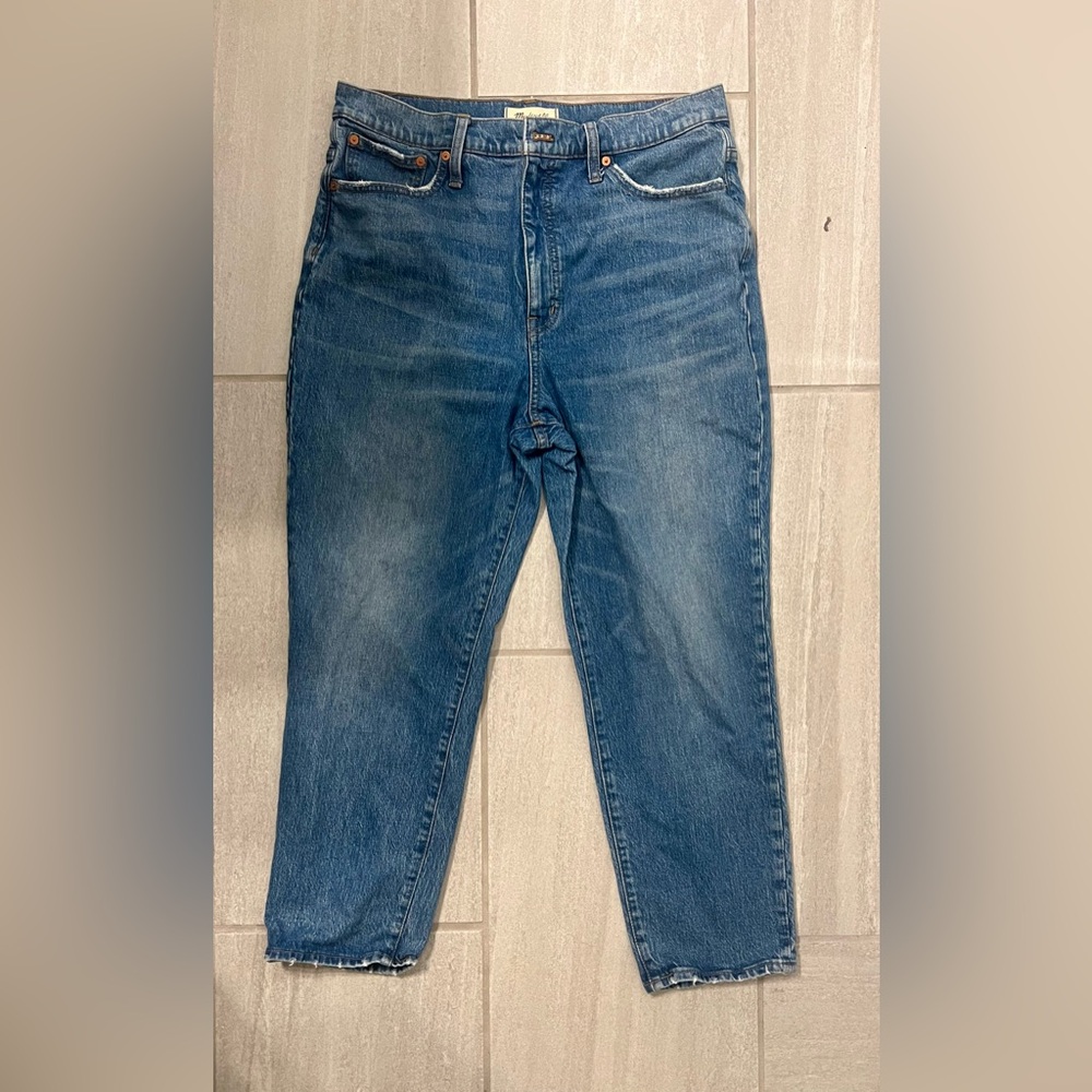 Madewell Blue straight leg jeans #denim